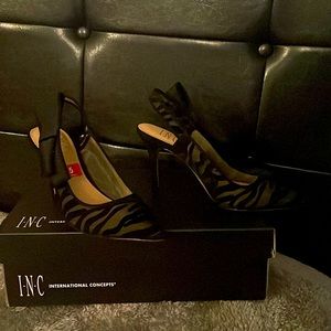 Coletta Pointed-Toe Zebra Mesh 5M